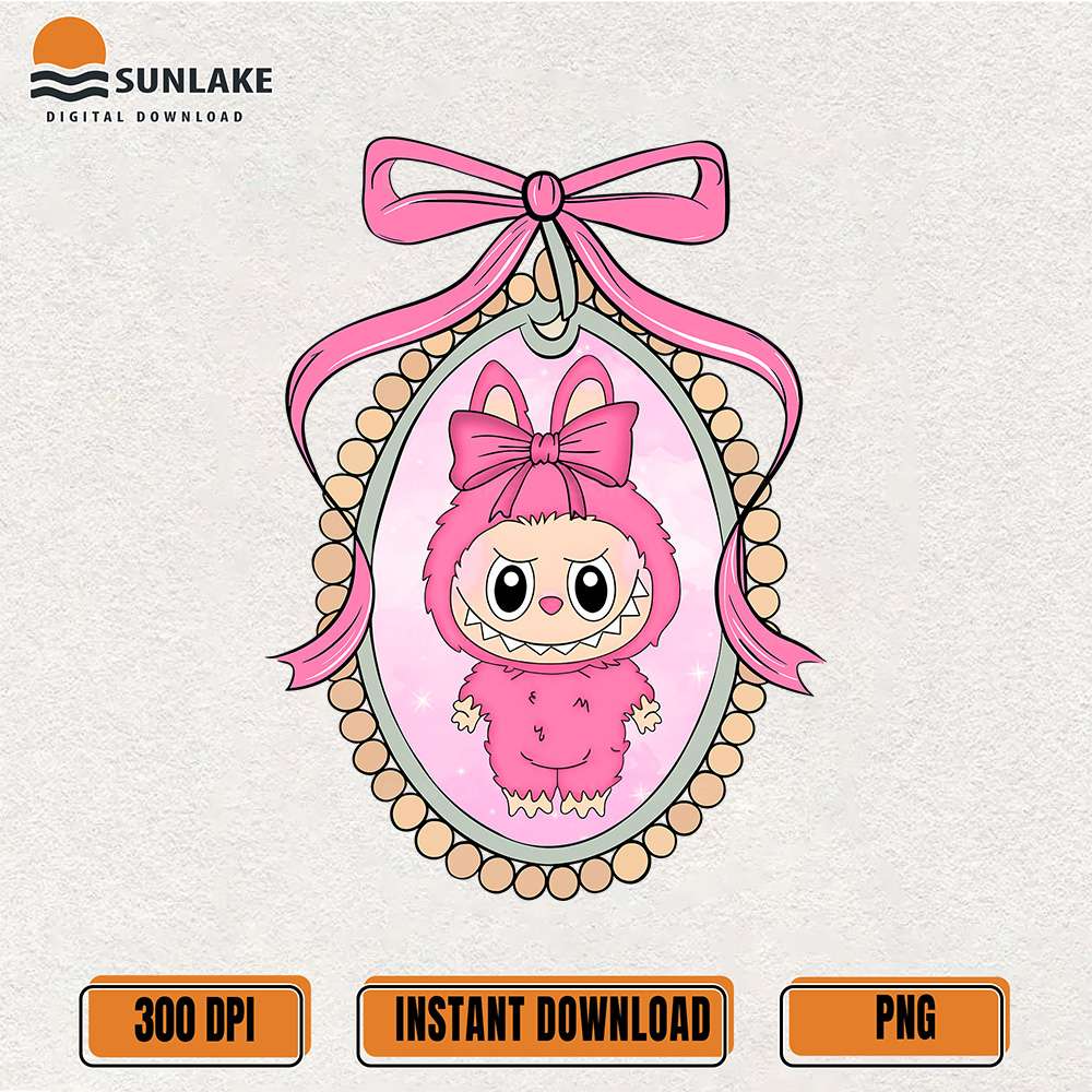 Coquette-Labubu-Pink-Bow-Png