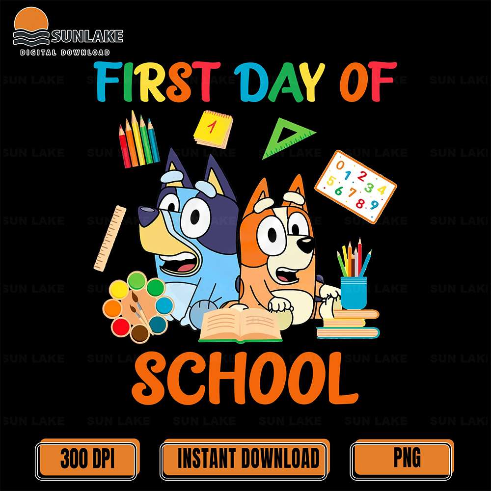 Bluey-Bingo-First-Day-Of-School-Png