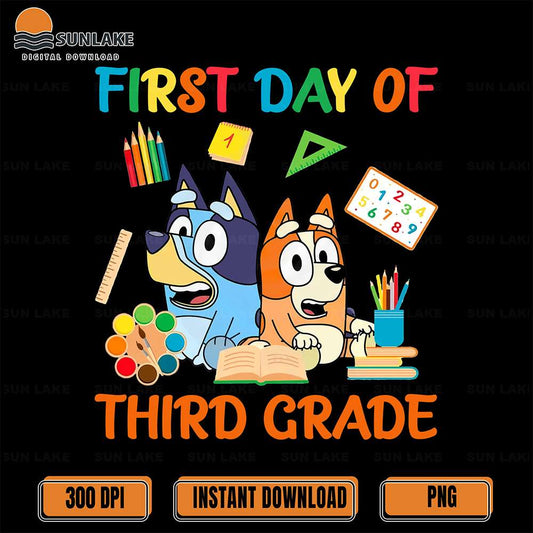 Bluey-Bingo-First-Day-Of-Third-Grade-Png