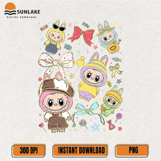 Coquette-Labubu-Bunny-Png