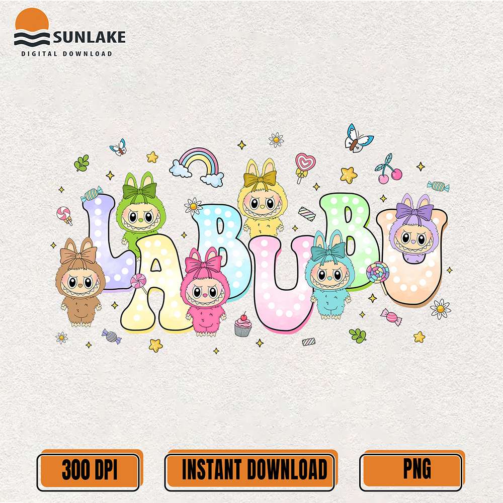 Cute-Kawaii-Labubu-Letters-Png