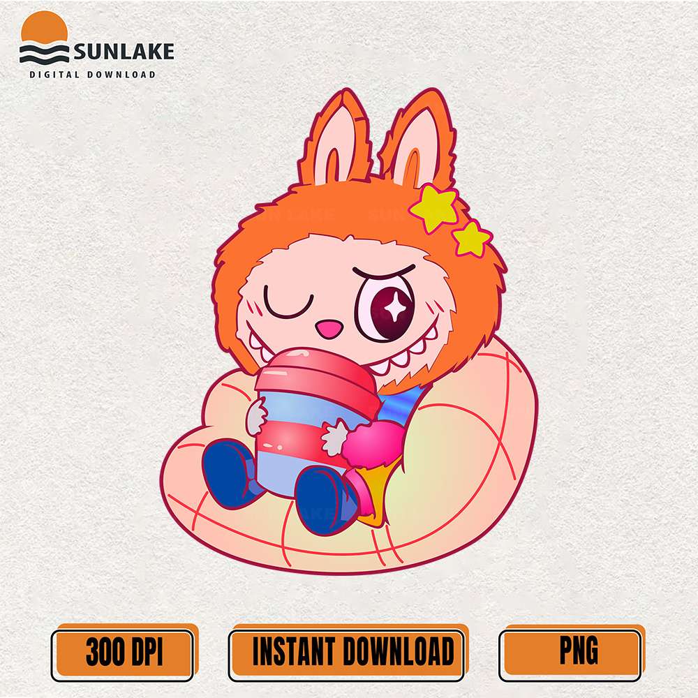 Cute-Labubu-Bunny-Character-Drink-Png