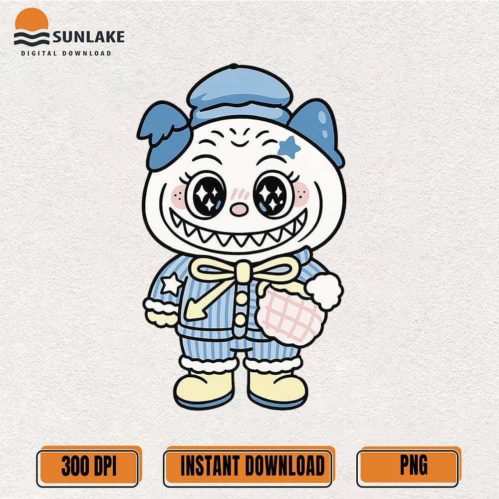 Cute-Labubu-Creepy-Clown-Character-Png