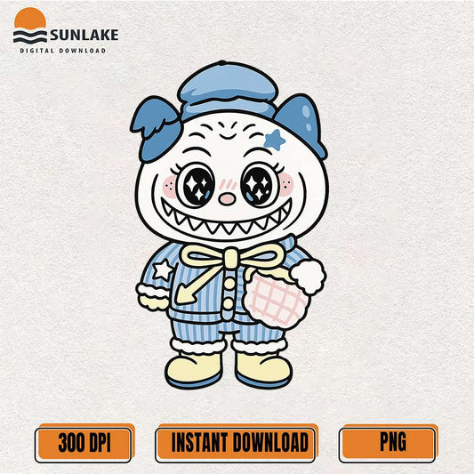 Cute-Labubu-Creepy-Clown-Character-Png