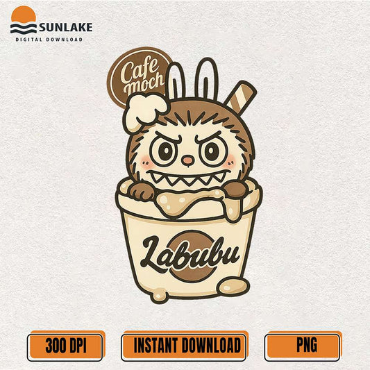 Cute-Labubu-In-Coffee-Cup-Cafe-Mocha-Png