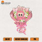 Cute-Pink-Labubu-Flower-Bouquet-Png