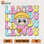 Cute-Pink-Labubu-With-Yellow-Hatand-Crossbody-Bag-Png