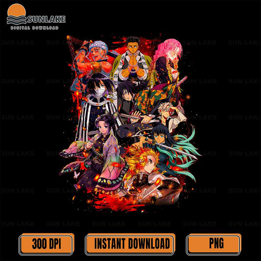 Demon-Slayer-Hashira-Characters-Png-Dibujo-De-Los-Pilares-Kimetsu-No-Yaiba-Anime-Art-Png