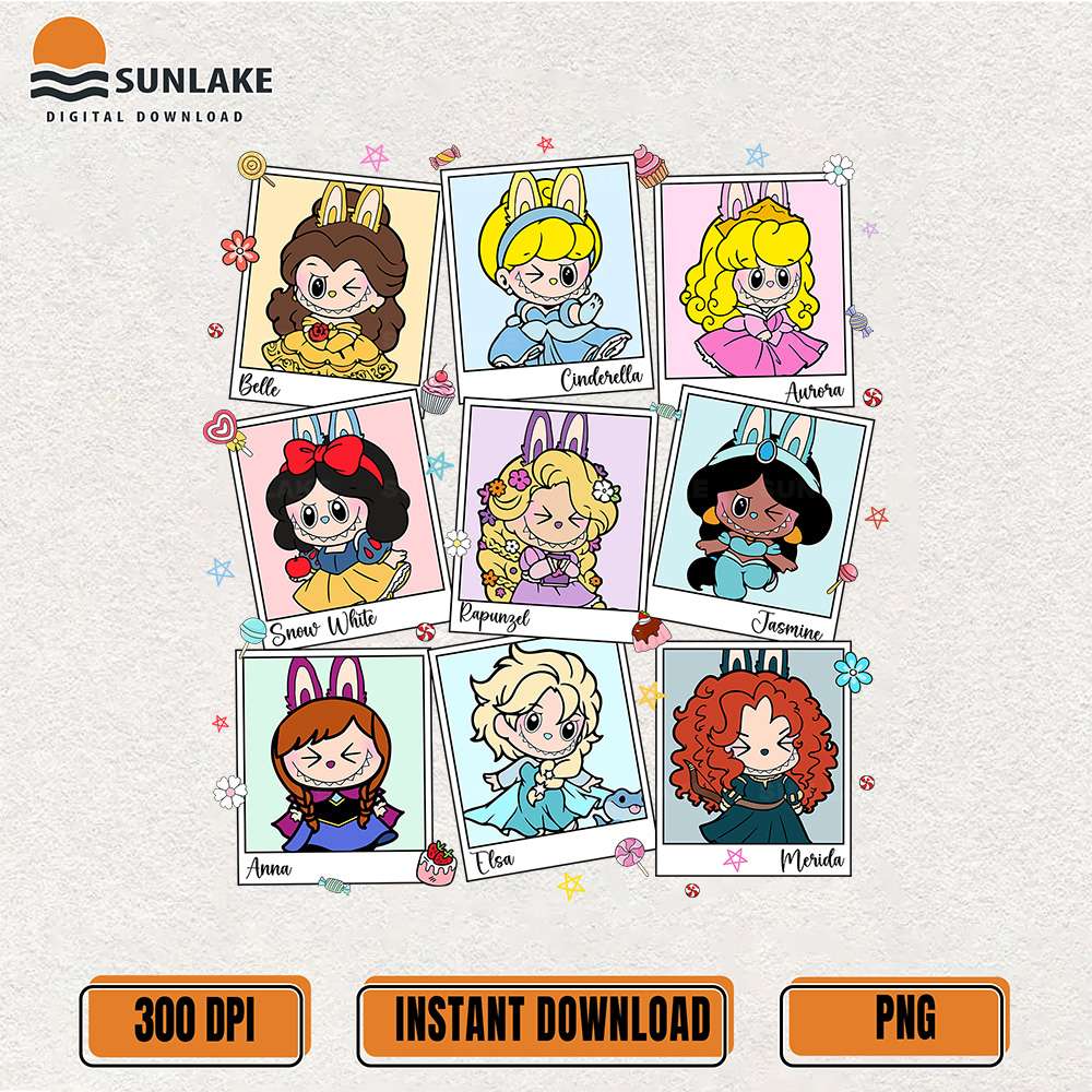 Disney-Princess-Labubu-Bunny-Png