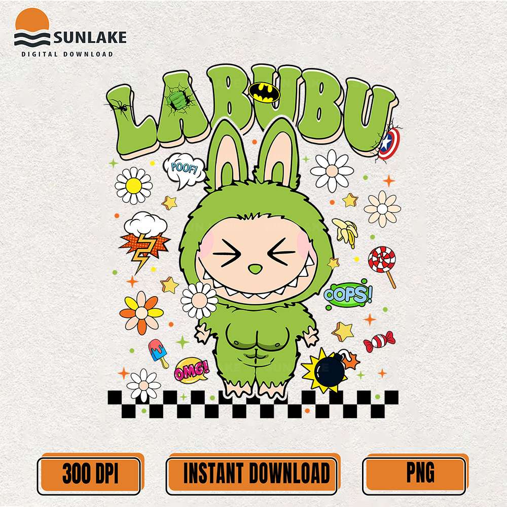 Hulk-Costume-Labubu-Png-Cute-Green-Monster-Strong-Labubu-Superhero-Png