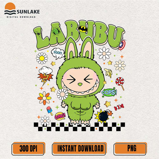 Hulk-Costume-Labubu-Png-Cute-Green-Monster-Strong-Labubu-Superhero-Png
