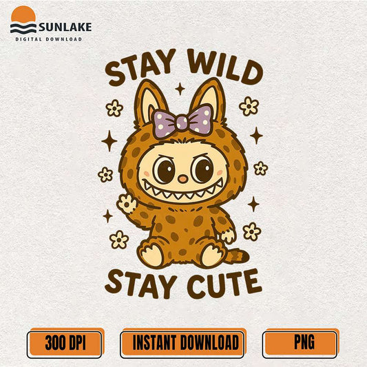 Leopard-Labubu-Stay-Wild-Stay-Cute-Png