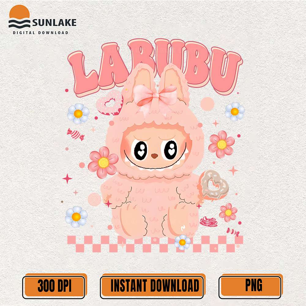 Pink-Labubu-Bunny-Cute-Kawaii-Character-Png