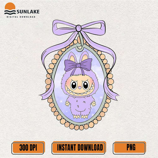 Purple-Coquette-Labubu-Png