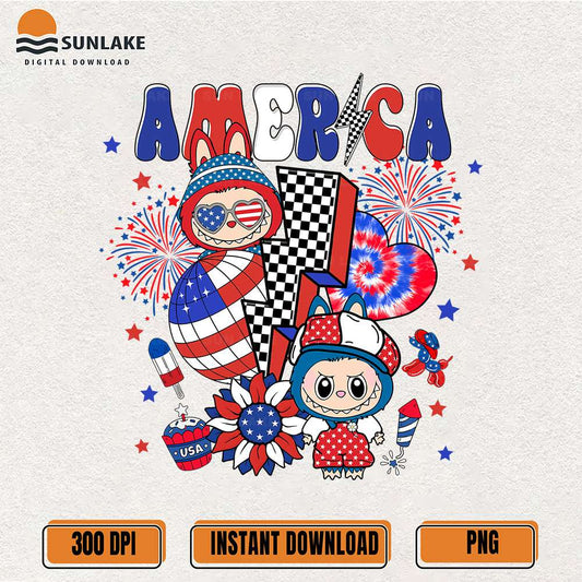 Retro-Labubu-America-4th-Of-July-Png