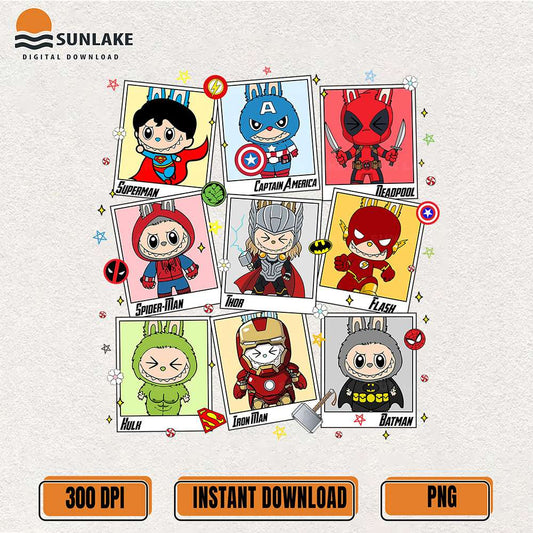 Superhero-Labubu-Bunny-Png