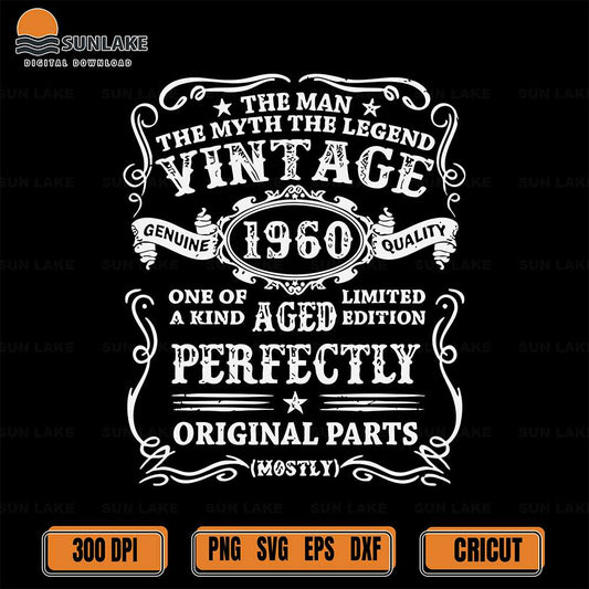 The-Man-The-Myth-The-Legend-Vintage-1960-Svg