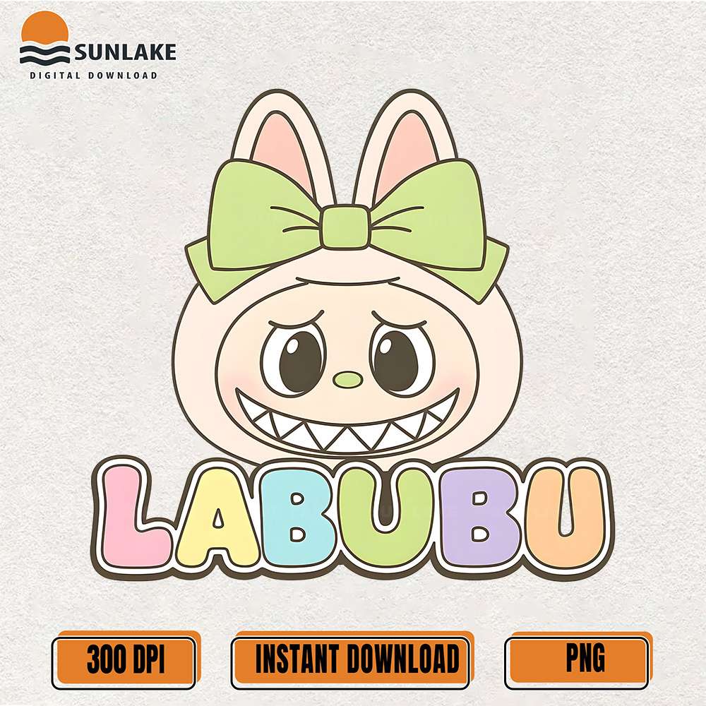 kawaii-pastel-labubu-with-bow-Png