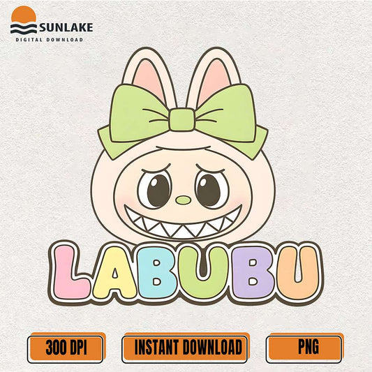kawaii-pastel-labubu-with-bow-Png